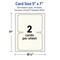 Avery Matte Ivory Invitation Cards, 5" x 7" Rectangle Scalloped Edge